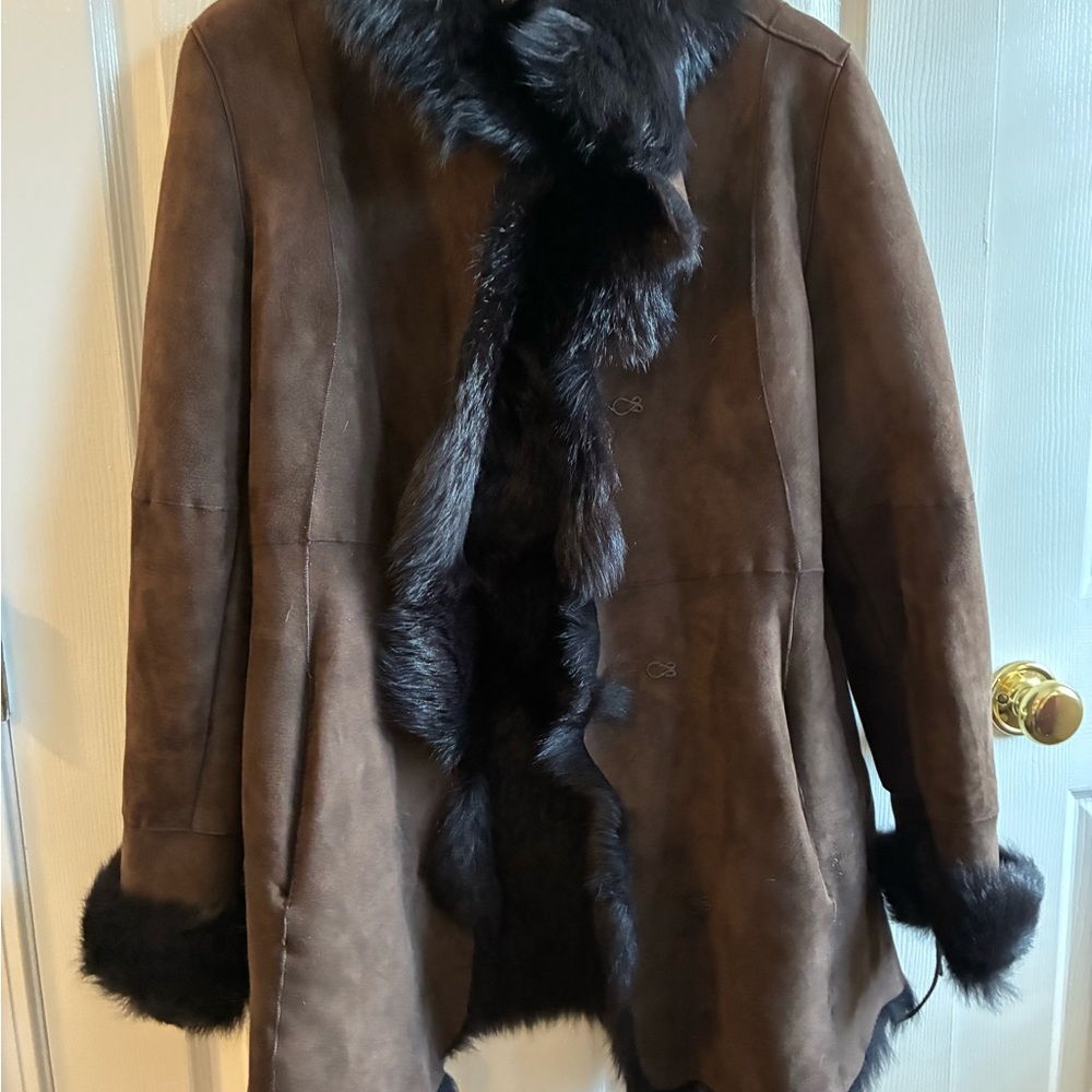 Andrew Marc Lamb Shearling Coat - Picture 6 of 9